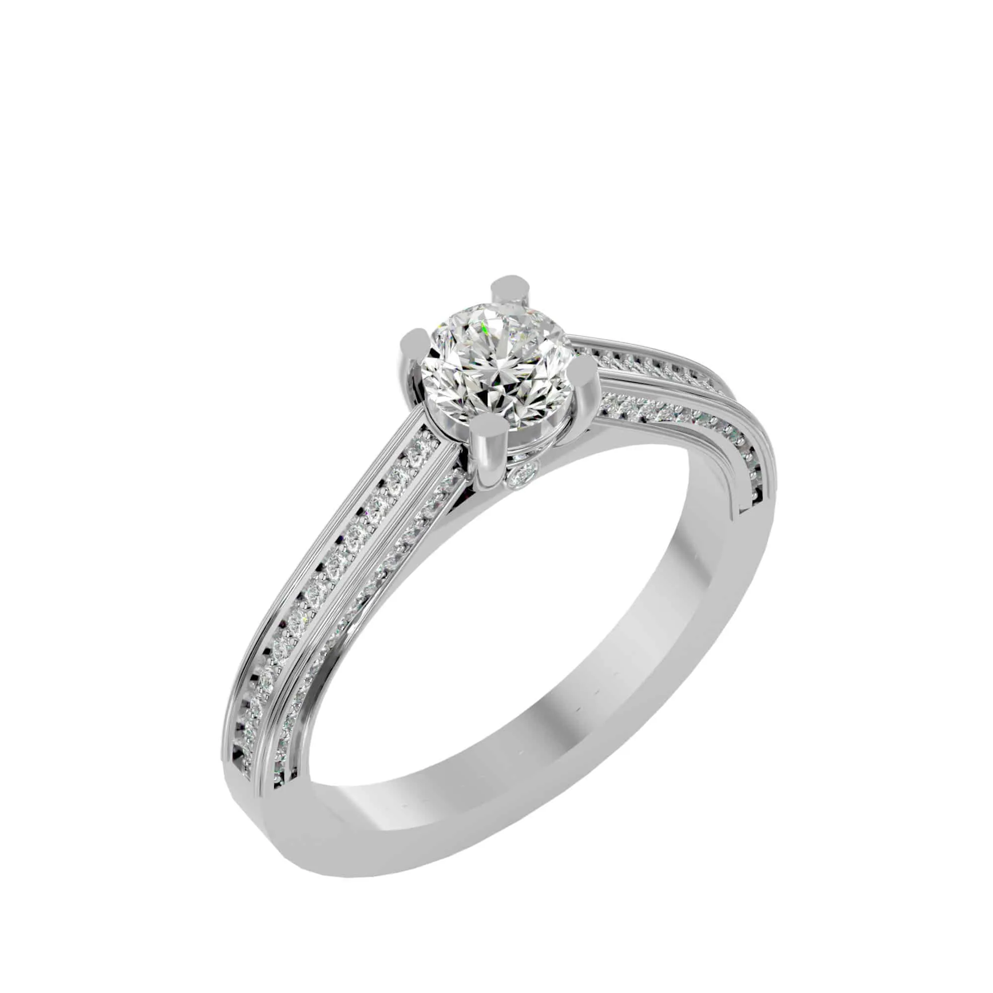 1.38ct RX Solitaire Diamond Engagement Ring