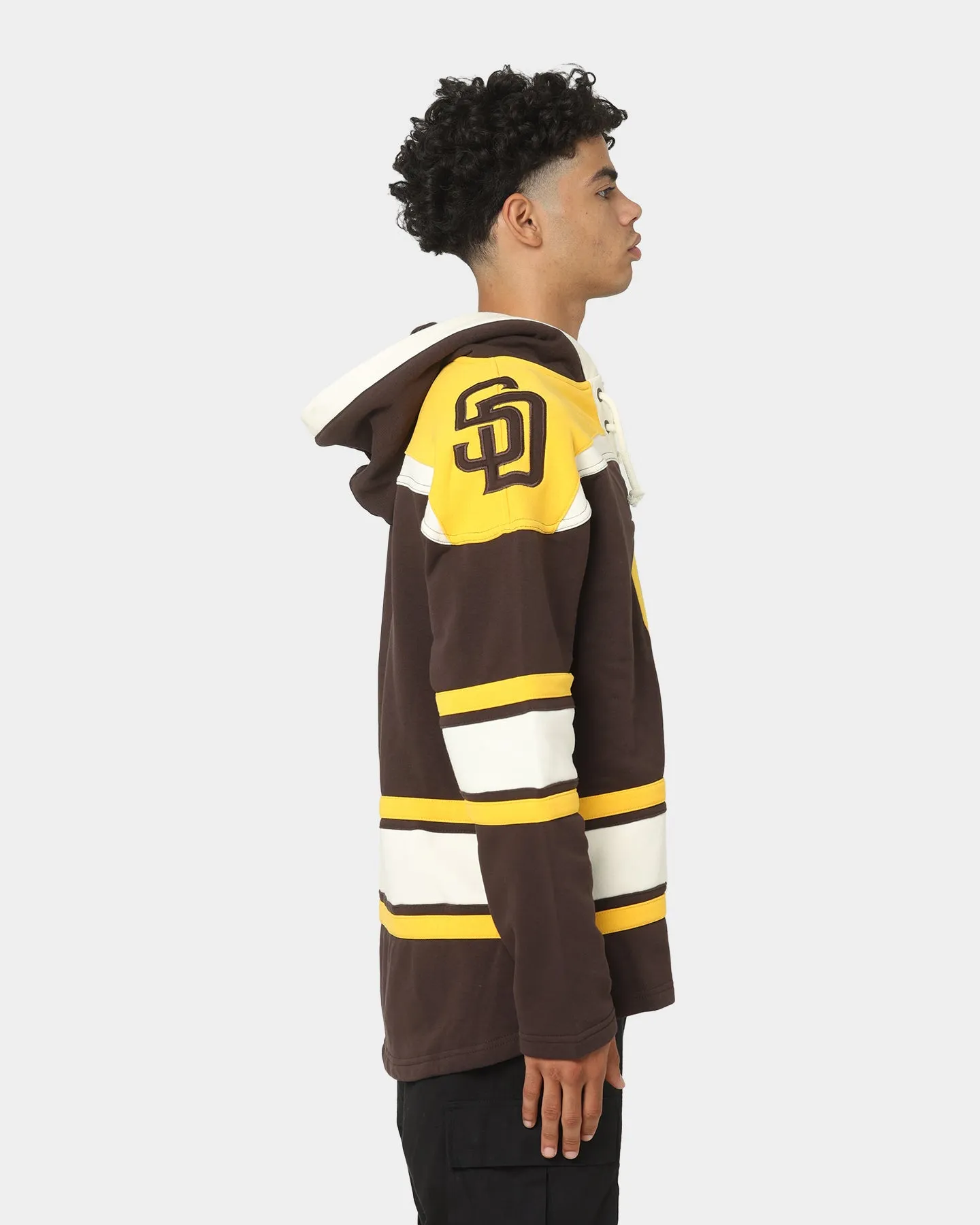 47 Brand San Diego Padres Superior Lacer Hoodie Brown