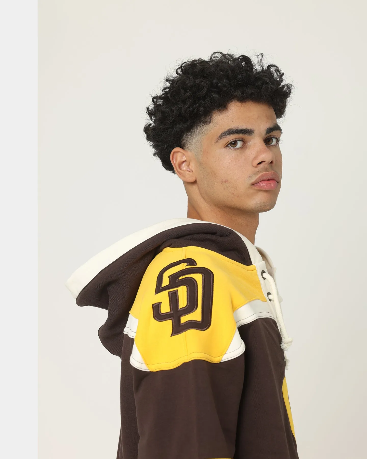 47 Brand San Diego Padres Superior Lacer Hoodie Brown