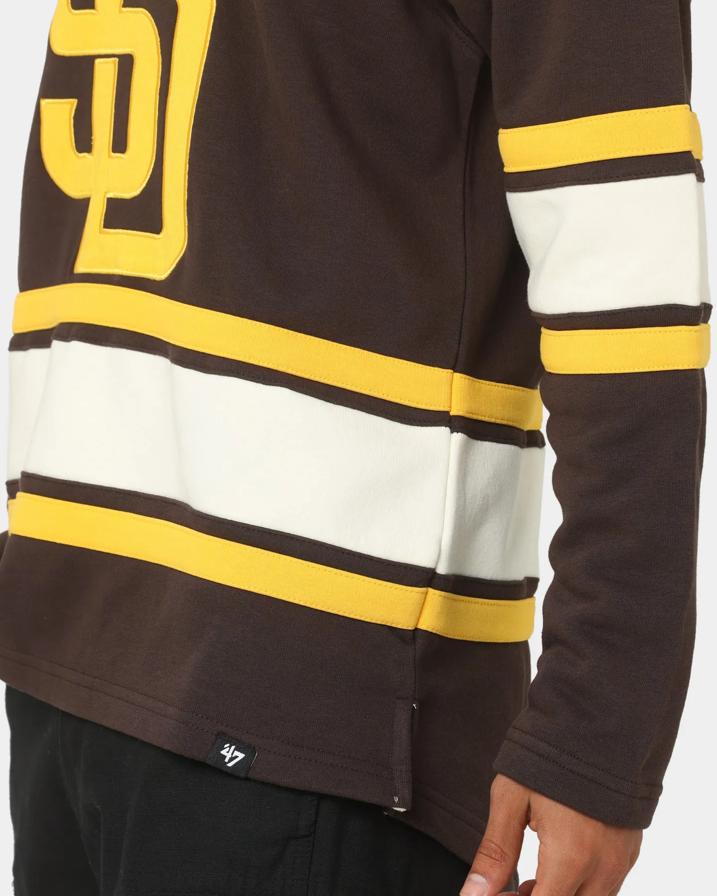 47 Brand San Diego Padres Superior Lacer Hoodie Brown