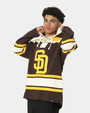 47 Brand San Diego Padres Superior Lacer Hoodie Brown