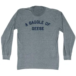 A Gaggle of Geese Adult Tri-Blend Long Sleeve T-shirt