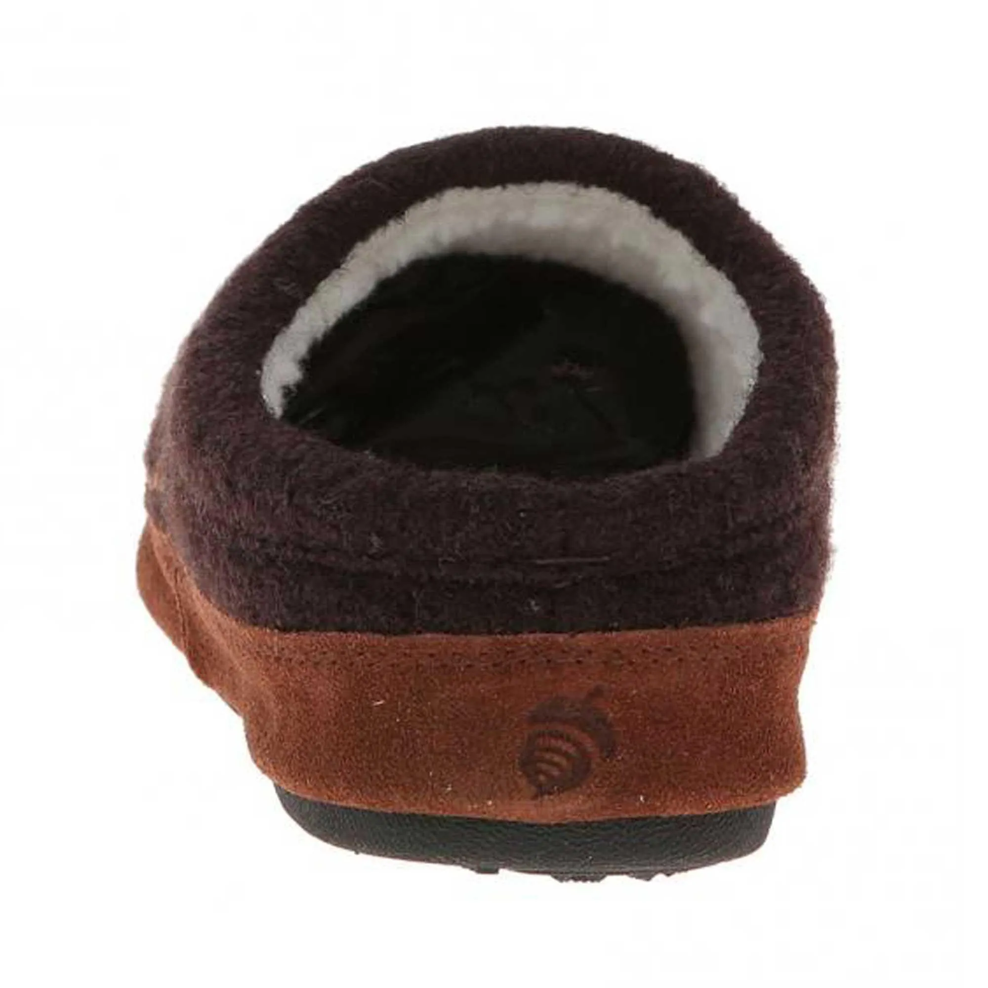 Acorn Women's Mule Slippers - Forest Hoodback, Chocolate Owl, Medium | A10077-CHO-M