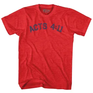Acts 4 11 Adult Tri-Blend T-shirt
