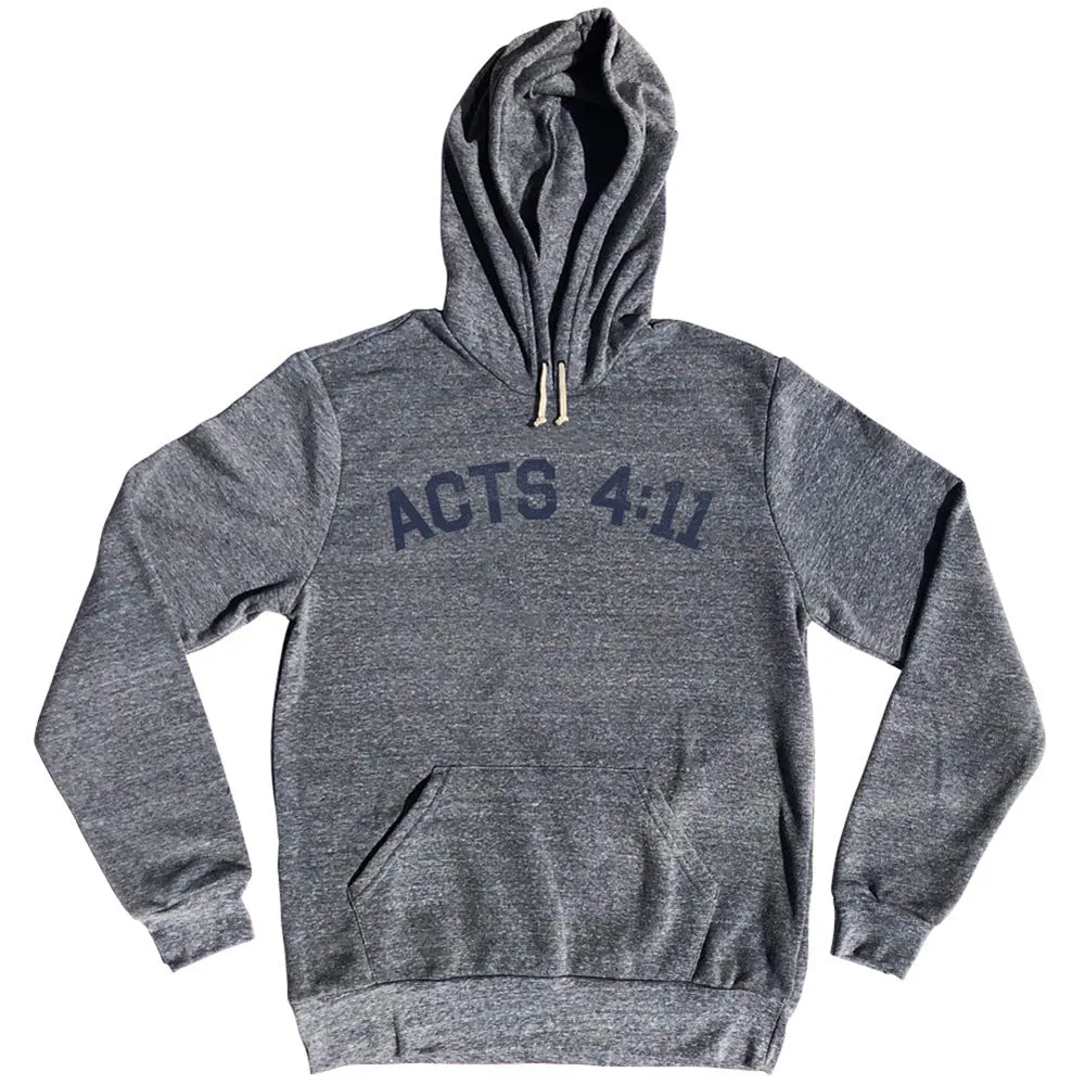 Acts 4 11 Tri-Blend Hoodie