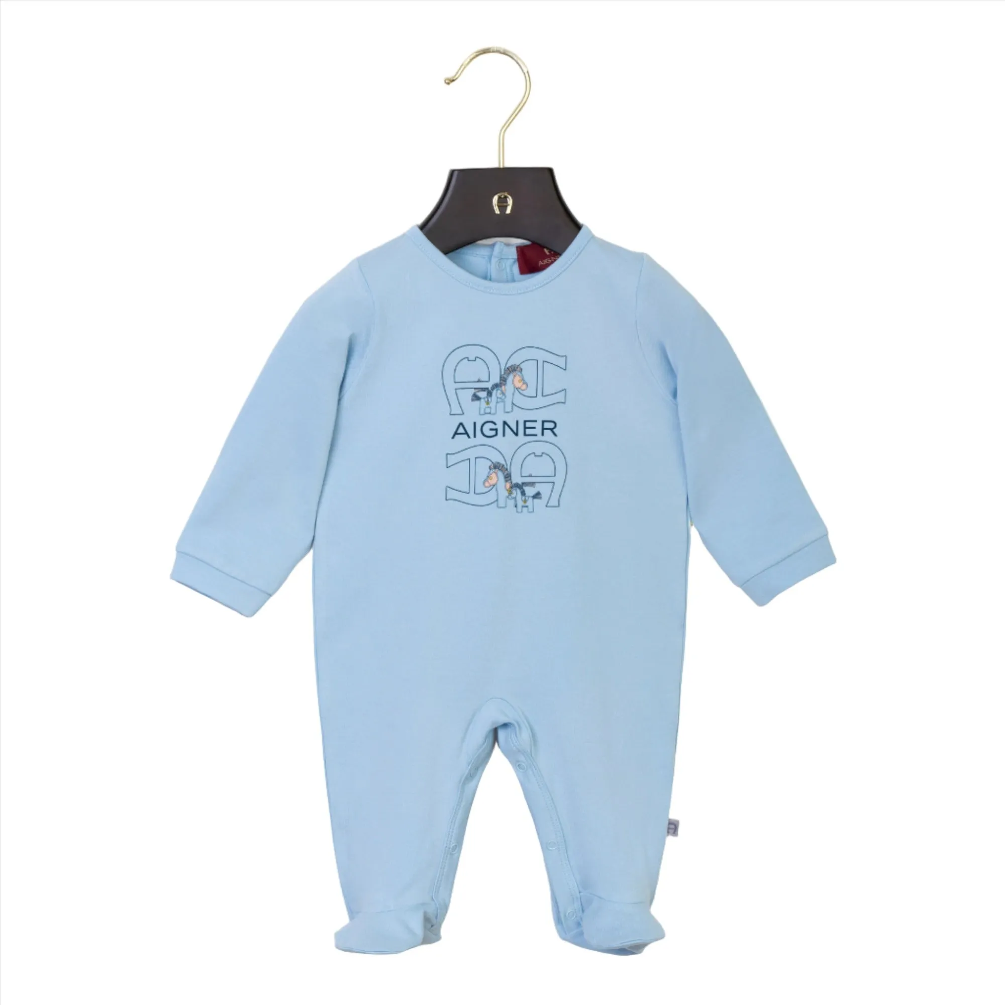Aigner Kids New Born Boy's Set of Sleepsuit & Hat