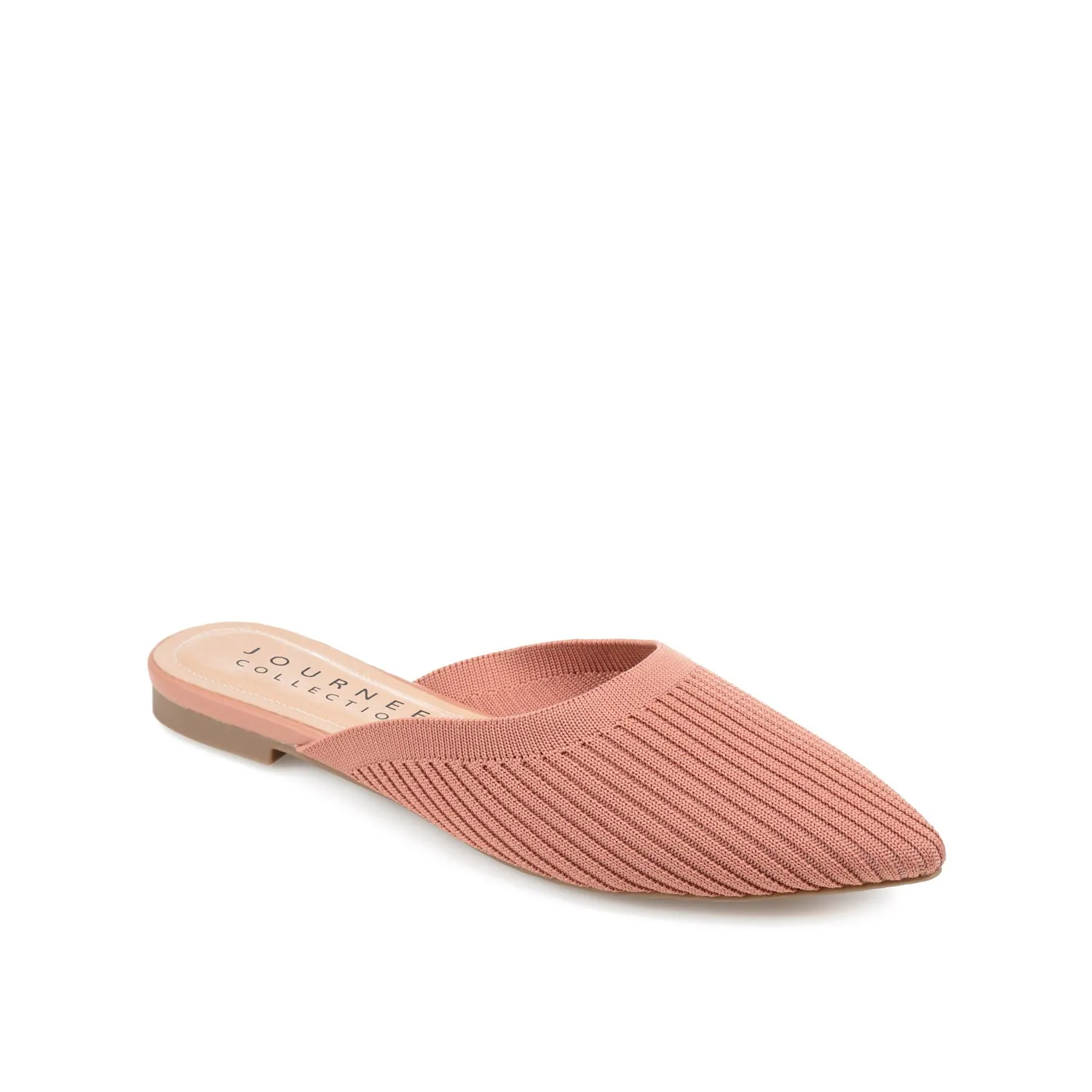 ANIEE STATEMENT KNIT FABRIC MULE FLATS IN WIDE