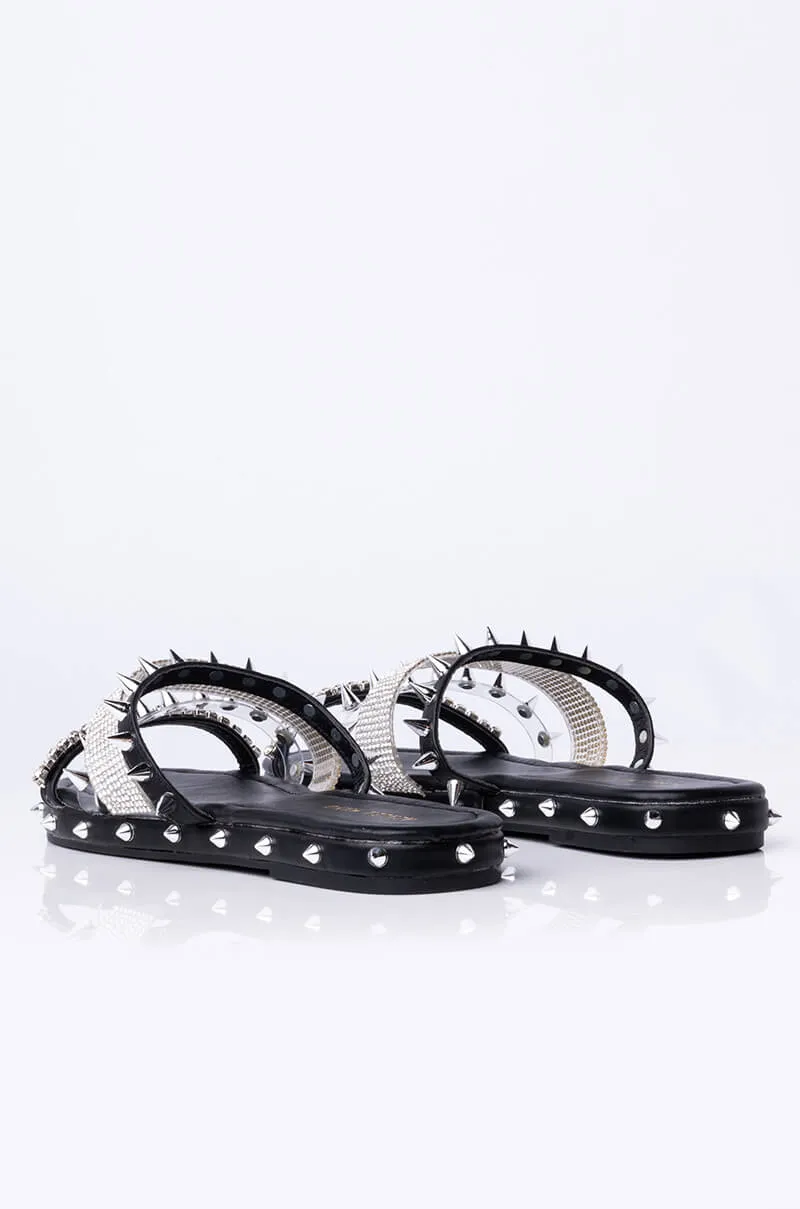 AZALEA WANG BALL SO HARD SLIP ON SANDAL BLACK