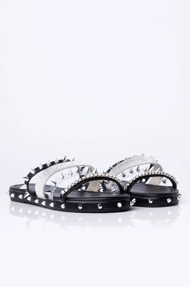 AZALEA WANG BALL SO HARD SLIP ON SANDAL BLACK