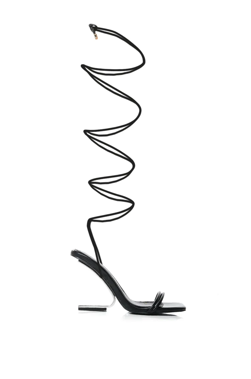 AZALEA WANG FERNANDA SWOOP HEEL SANDAL