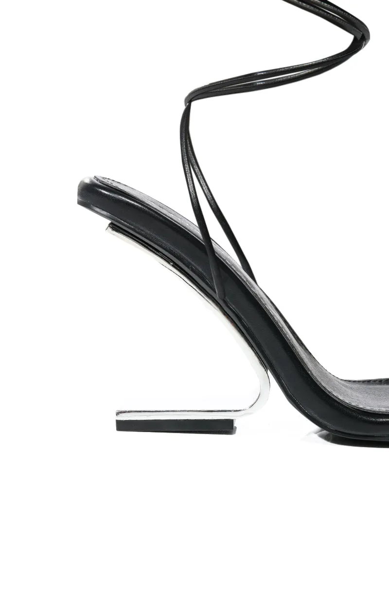 AZALEA WANG FERNANDA SWOOP HEEL SANDAL
