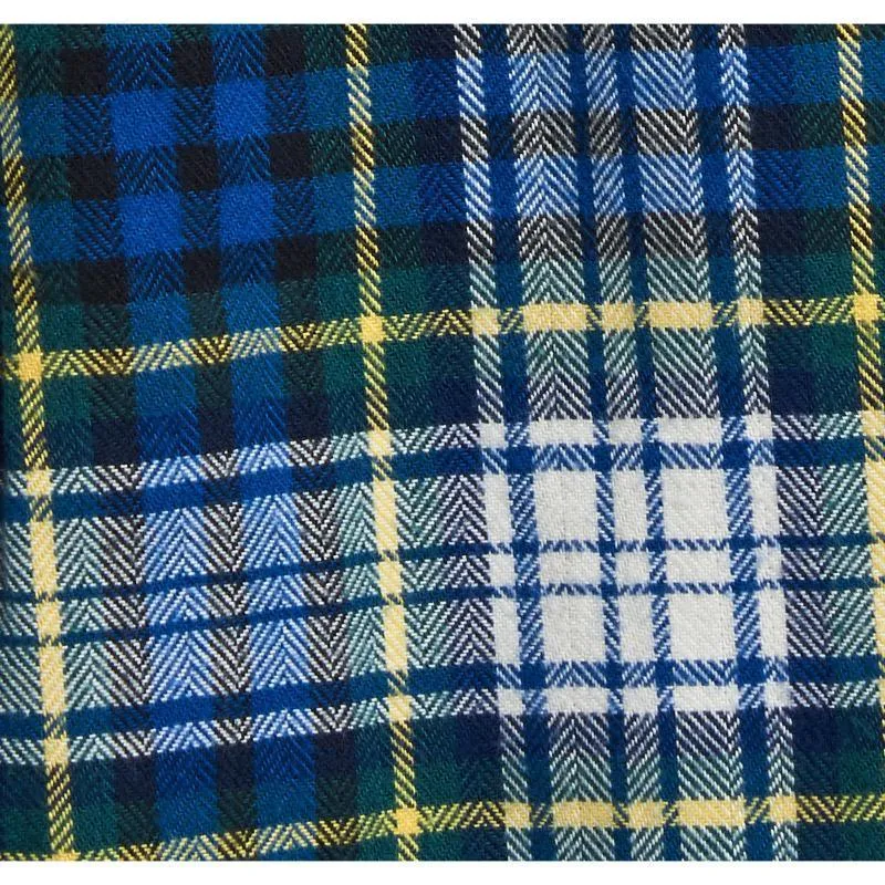 Barbour Highland Check 34 Mens Tailored Shirt - Bright Blue