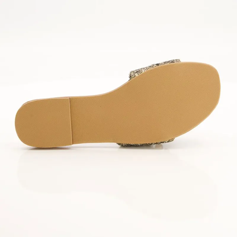 Brown Fancy Women Slippers