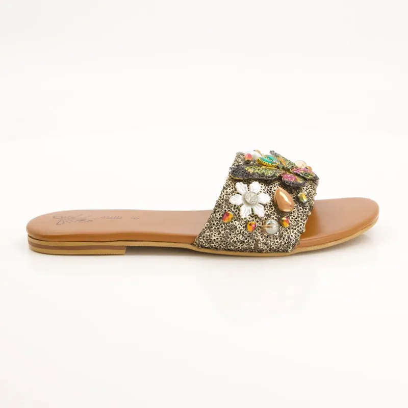 Brown Fancy Women Slippers
