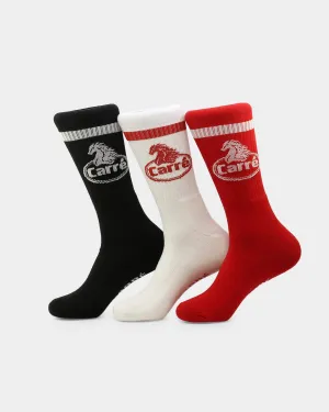 Carré Gasoline Sock 3 Pack Multi-Coloured