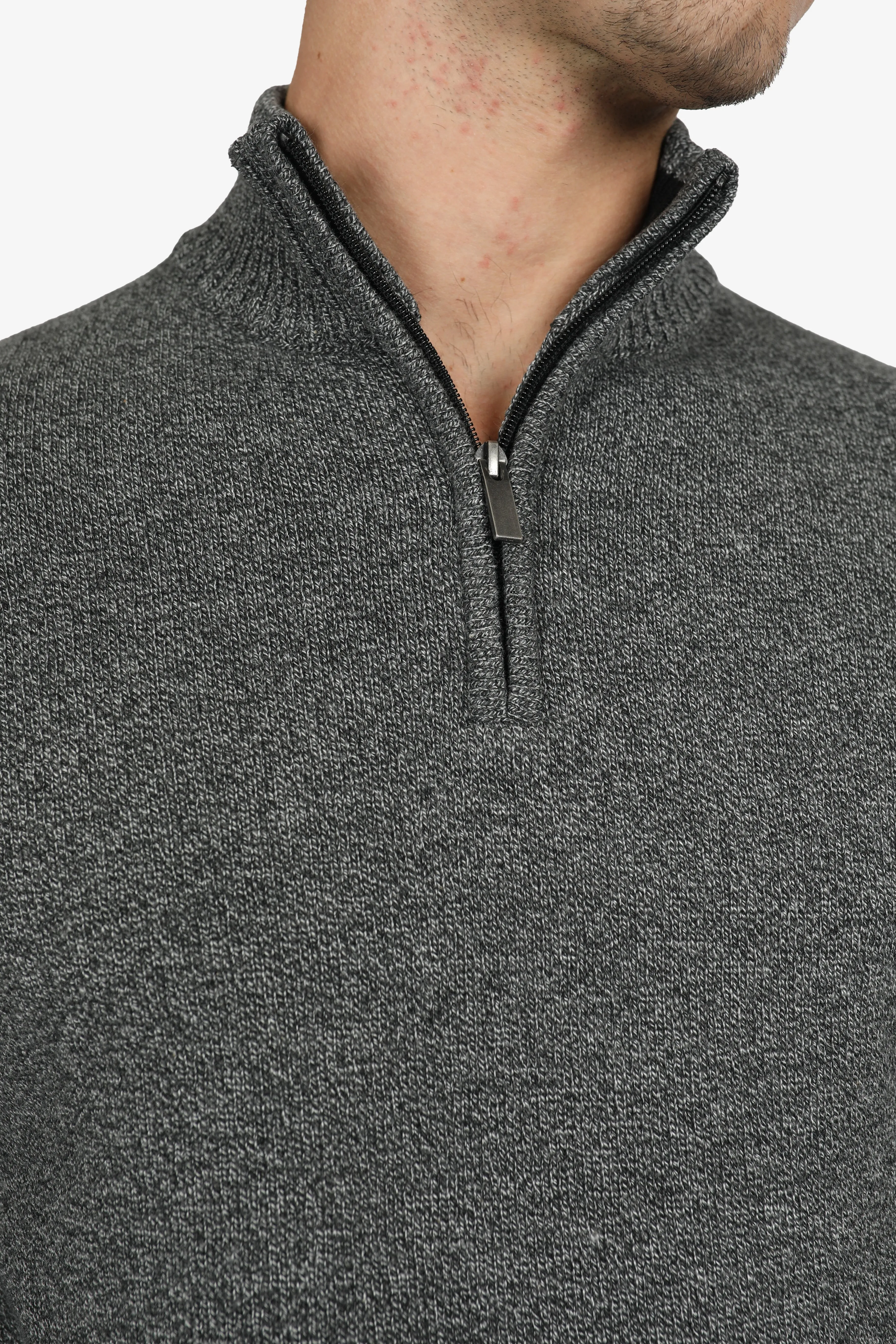 Charcoal Marle Cotton Blend