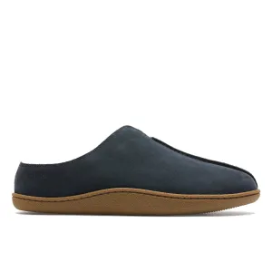 Clarks Home Mule Navy Suede