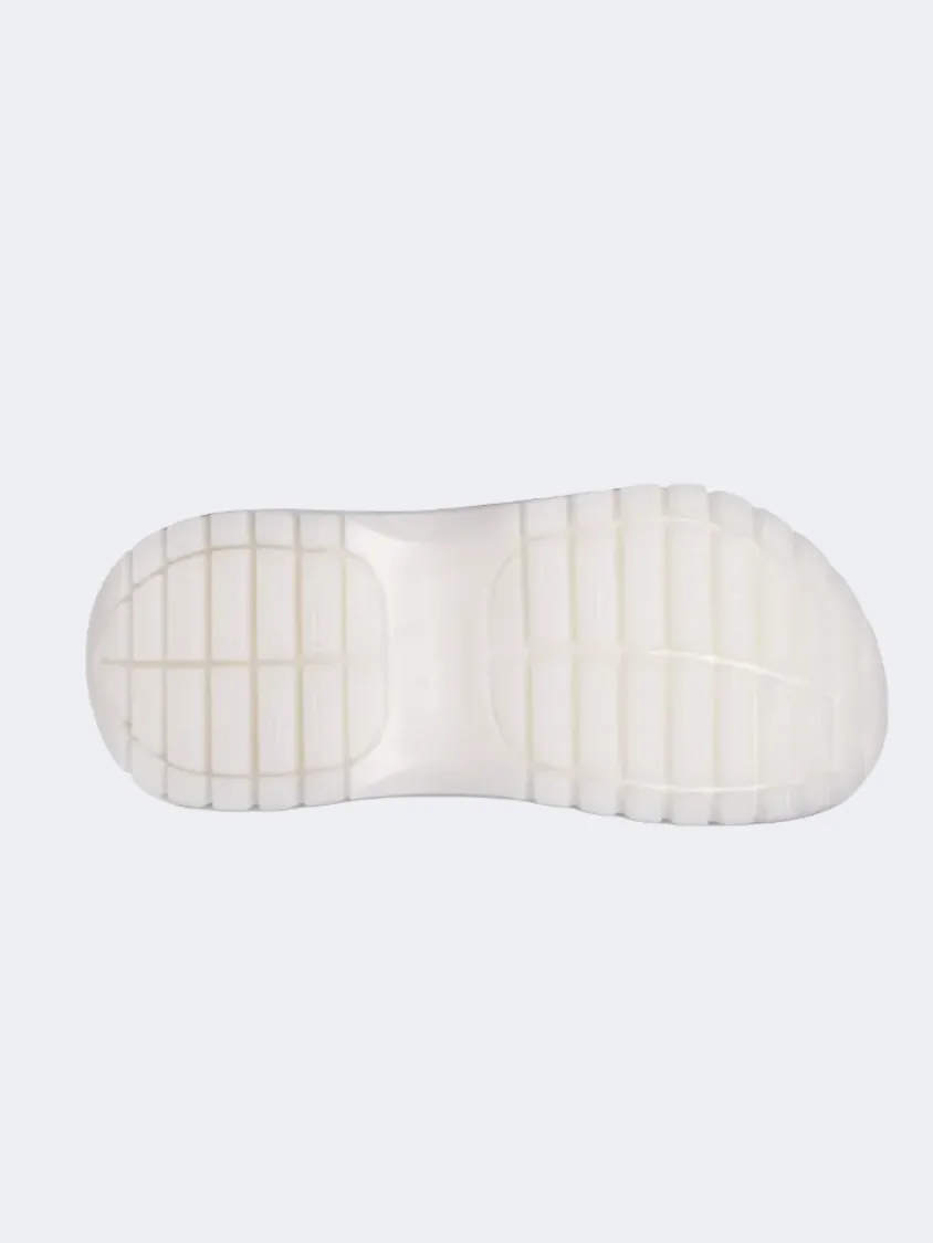 Crocs Mega Crush Metallic Clog Unisex Lifestyle Slippers White/Silver