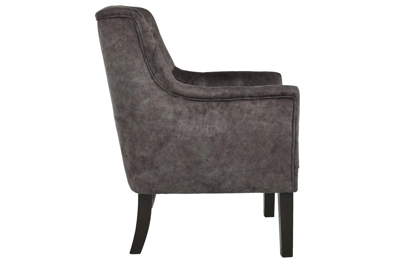 Drakelle Charcoal Gray Accent Chair