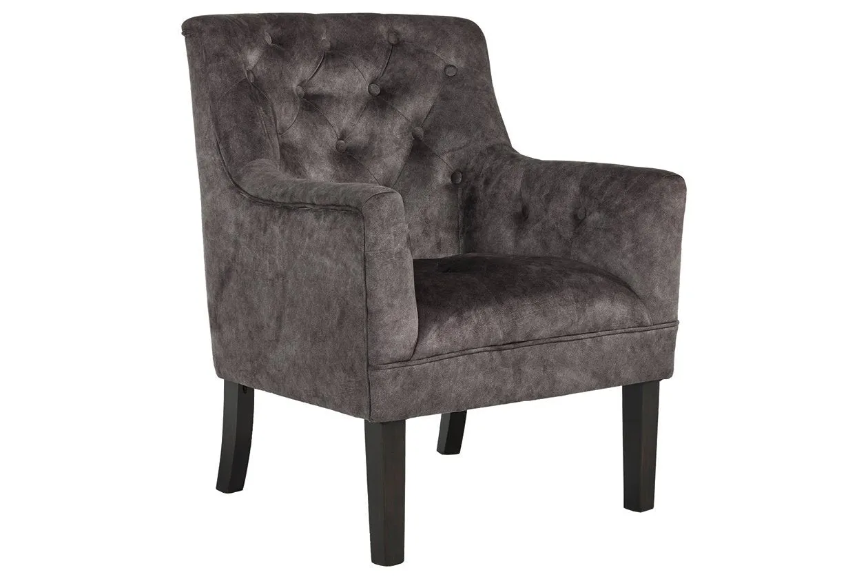 Drakelle Charcoal Gray Accent Chair