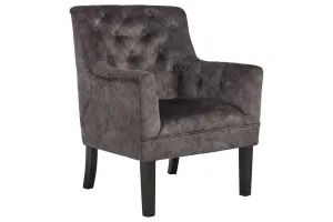 Drakelle Charcoal Gray Accent Chair