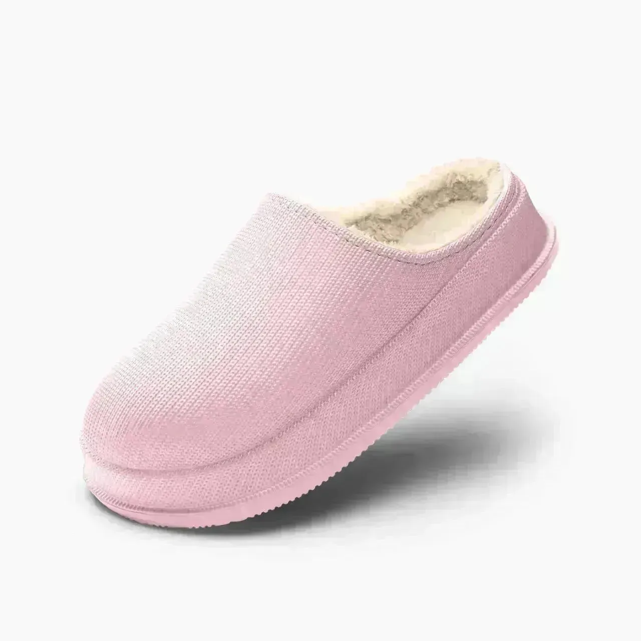 EVA Autumn And Winter Poop Feeling Plus Size Couple Waterproof Non-slip Warm Home Cotton Slippers