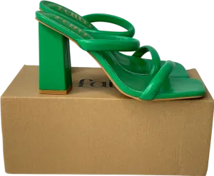 Faith Green Ella Two Straps Mule UK 6 EU 39 👠