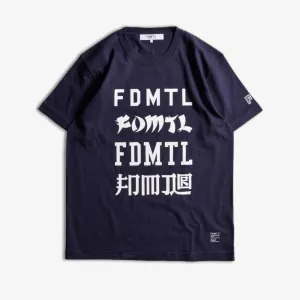 FDMTL | LOGOS TEE  { NAVY