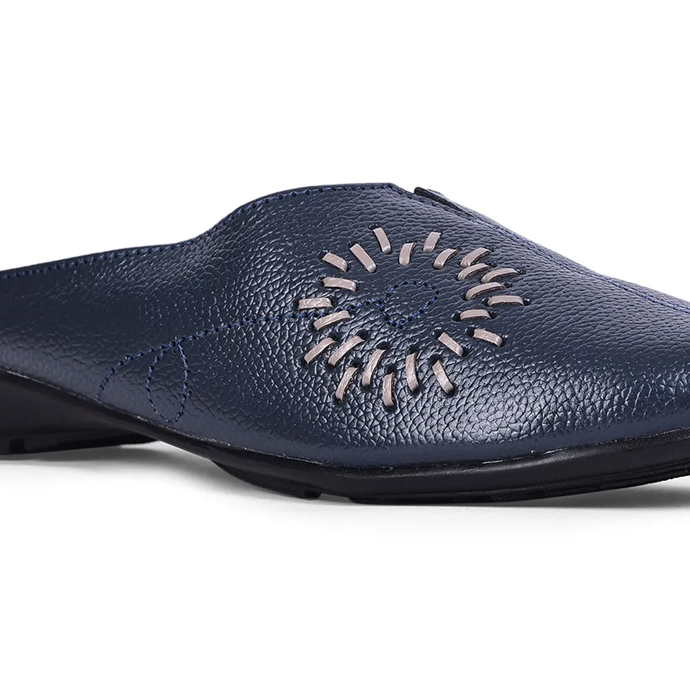 Healers Fashion Navy Blue Mule Sandal For Women T840-05 By Liberty