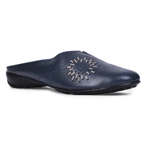 Healers Fashion Navy Blue Mule Sandal For Women T840-05 By Liberty