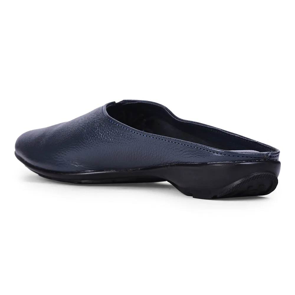 Healers Fashion Navy Blue Mule Sandal For Women T840-05 By Liberty