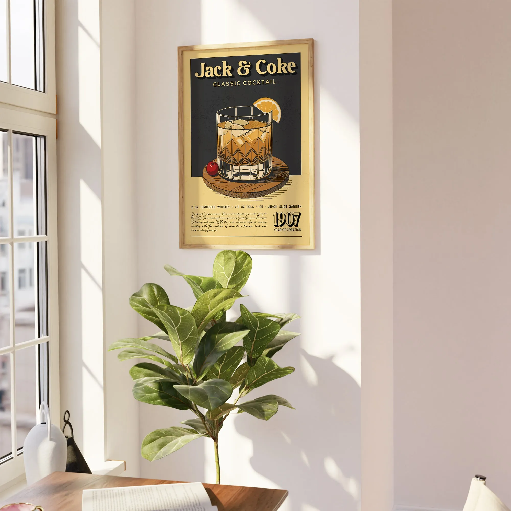 Jack and Coke - Classic Cocktail Poster