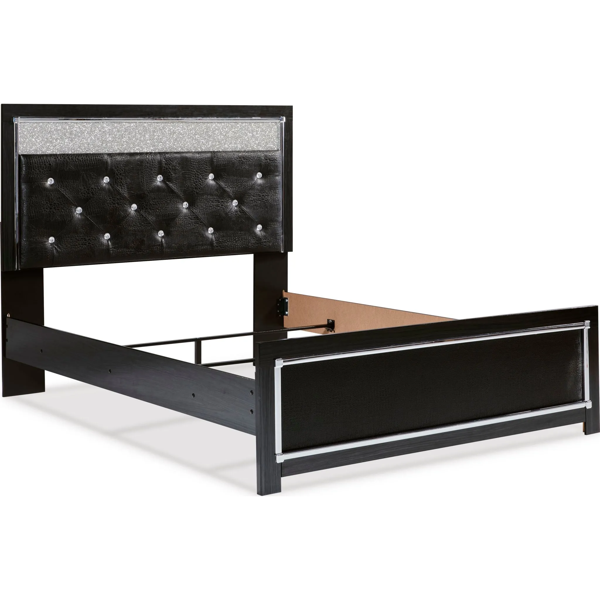 Kaydell Panel Bed - Black
