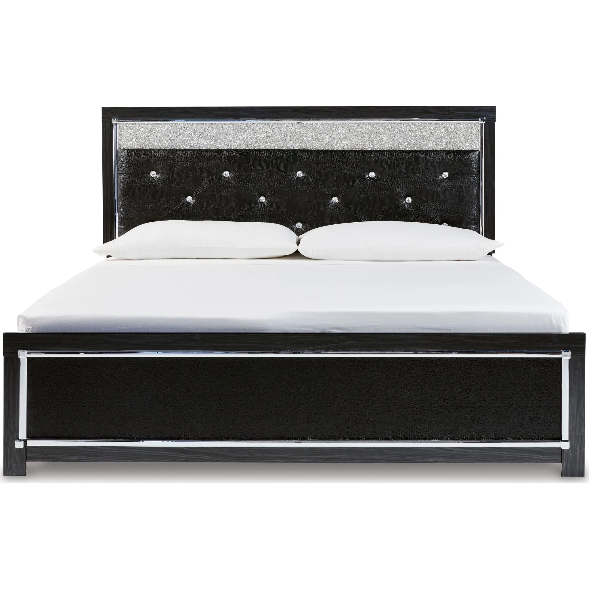 Kaydell Panel Bed - Black