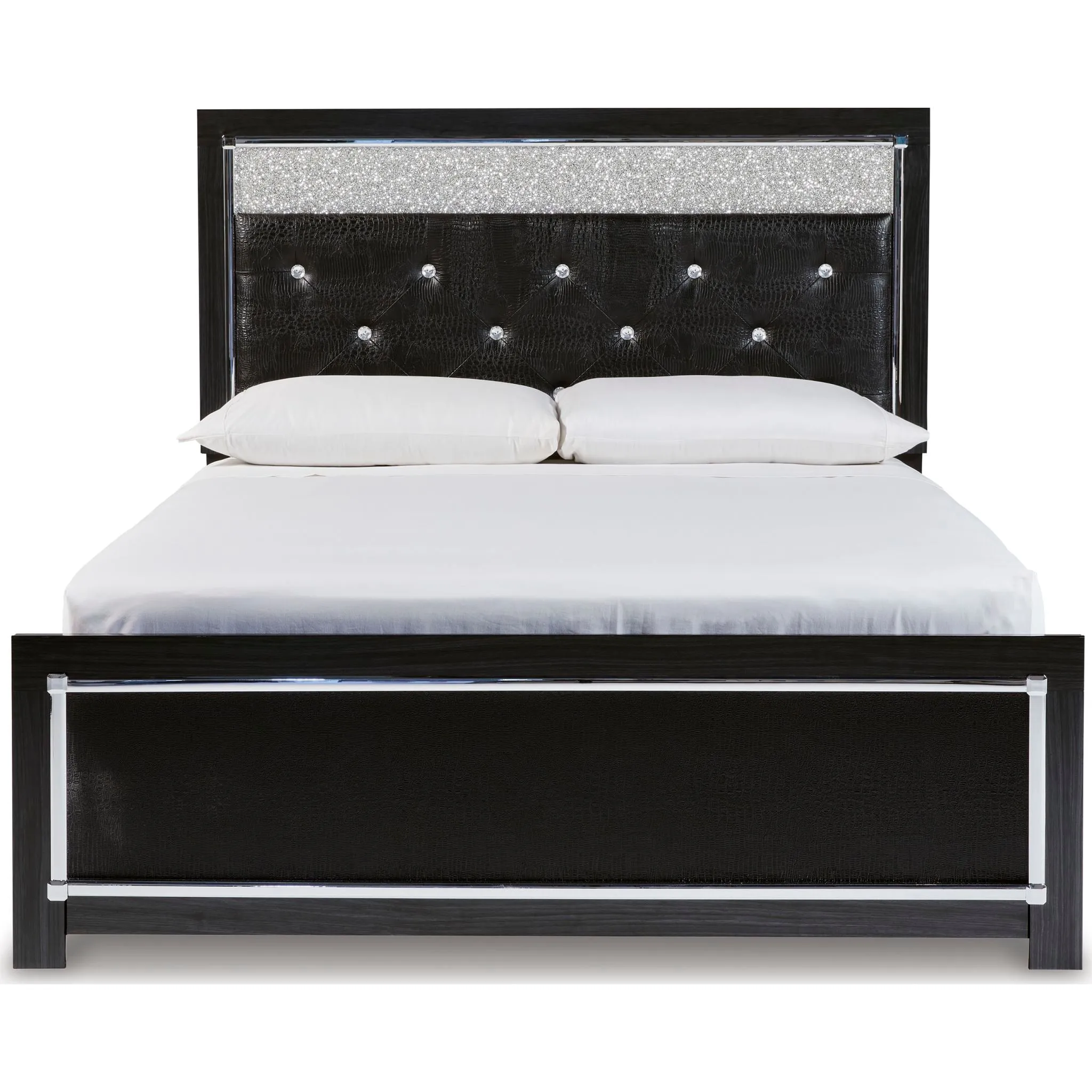 Kaydell Panel Bed - Black