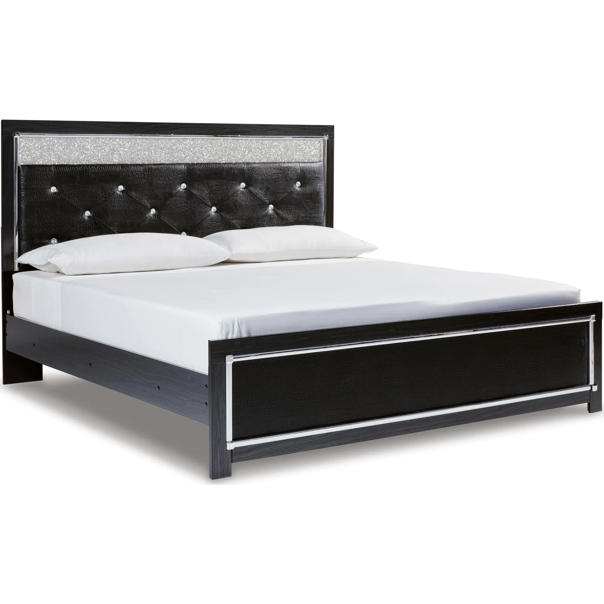 Kaydell Panel Bed - Black