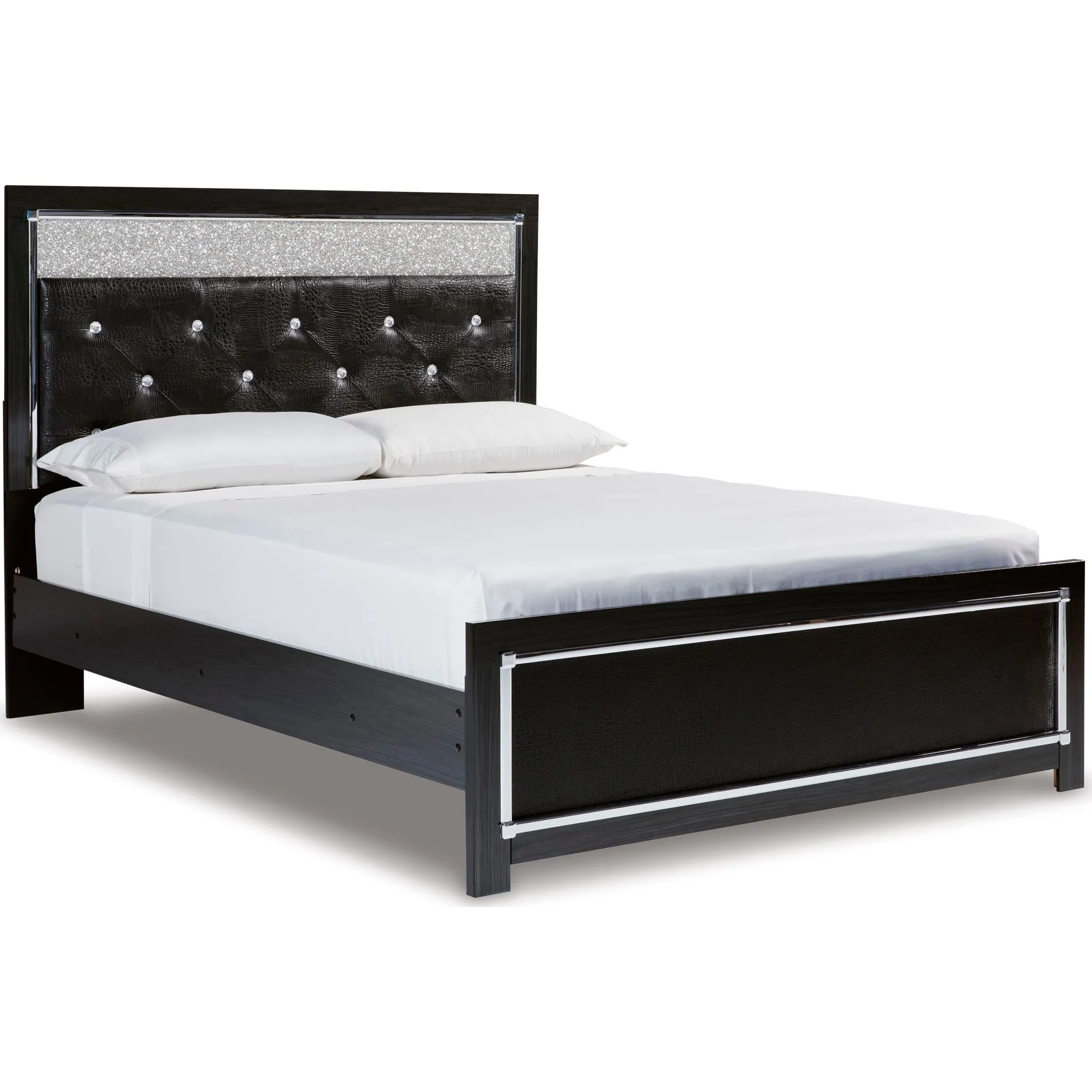 Kaydell Panel Bed - Black
