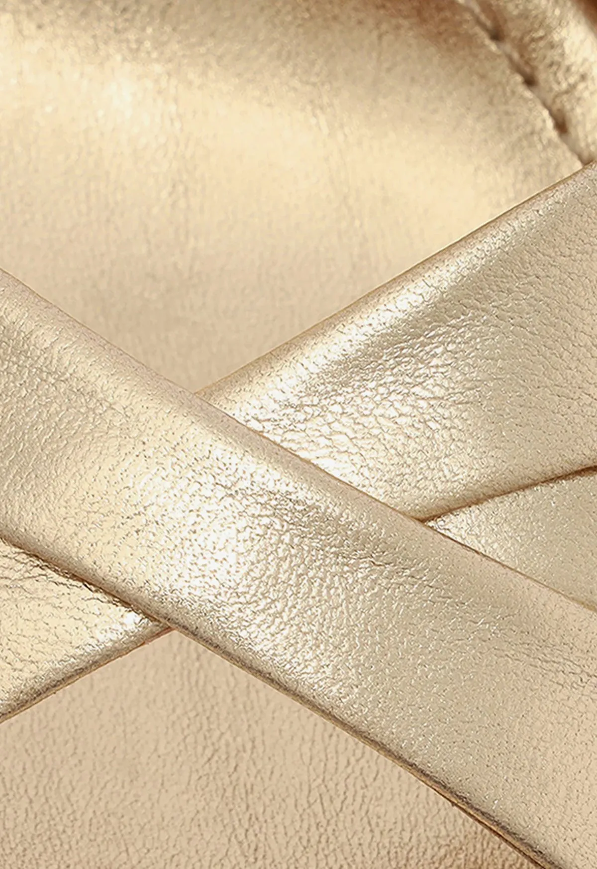 Keefa High Metallic Leather Sandal