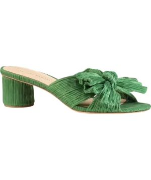 Loeffler Randall Green Emilia Pleated Knot Mule UK 9 EU 42 👠