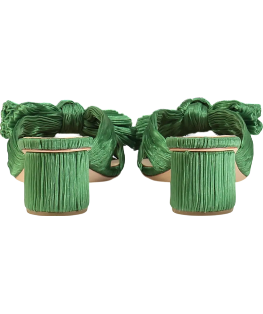 Loeffler Randall Green Emilia Pleated Knot Mule UK 9 EU 42 👠