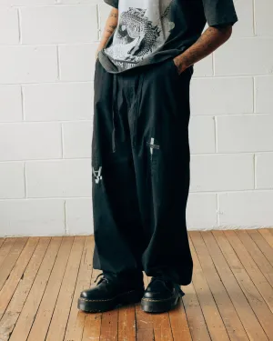 Loiter X The Anti Order Parachute Pants Black