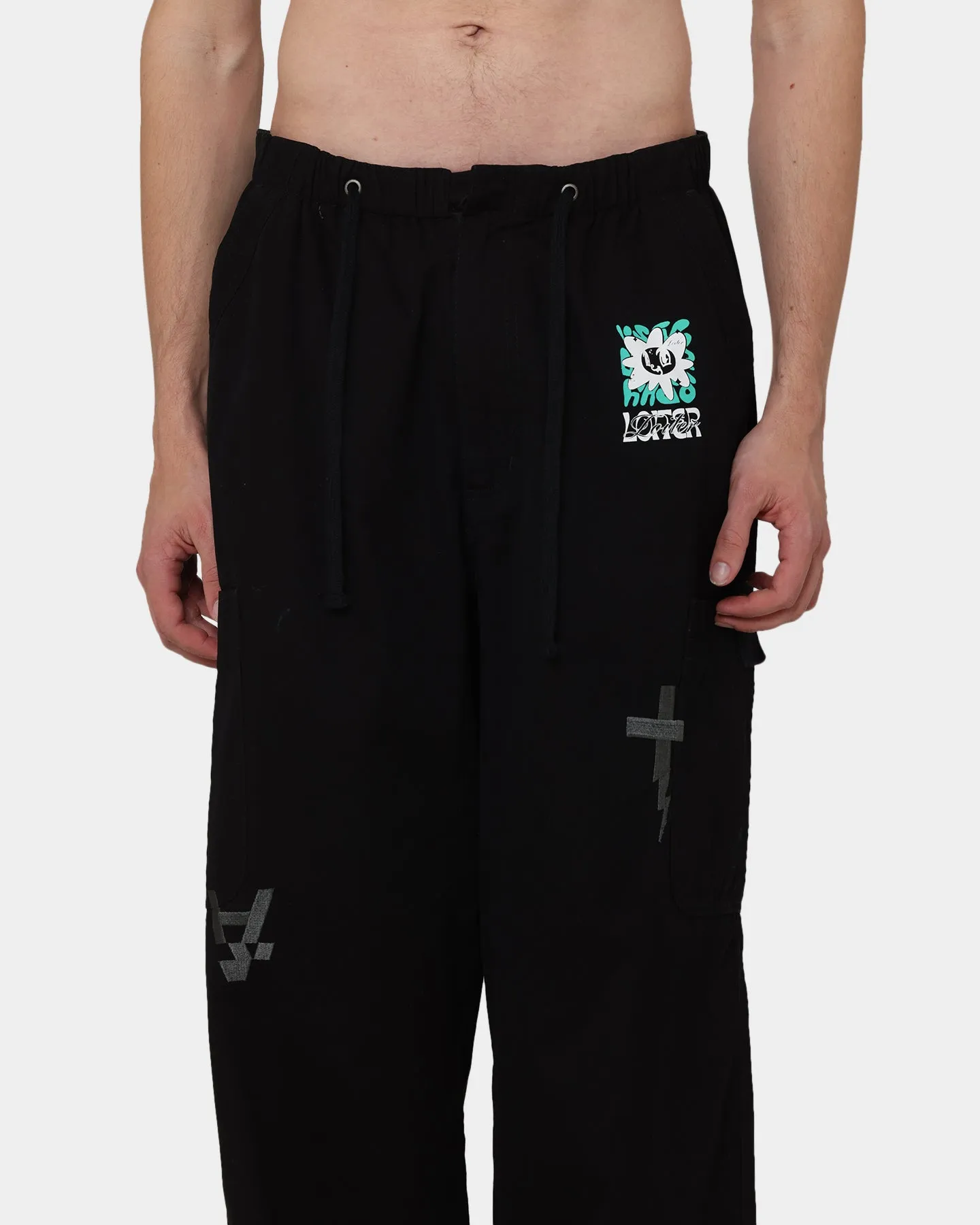 Loiter X The Anti Order Parachute Pants Black