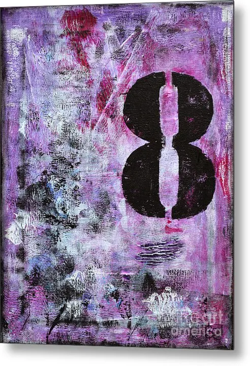 LUCKY NUMBER 8 - Metal Print #1058