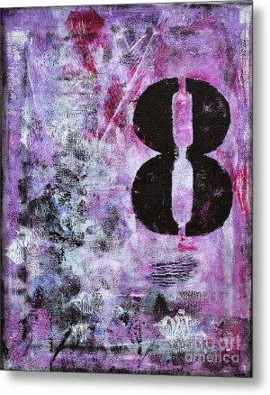 LUCKY NUMBER 8 - Metal Print #1058