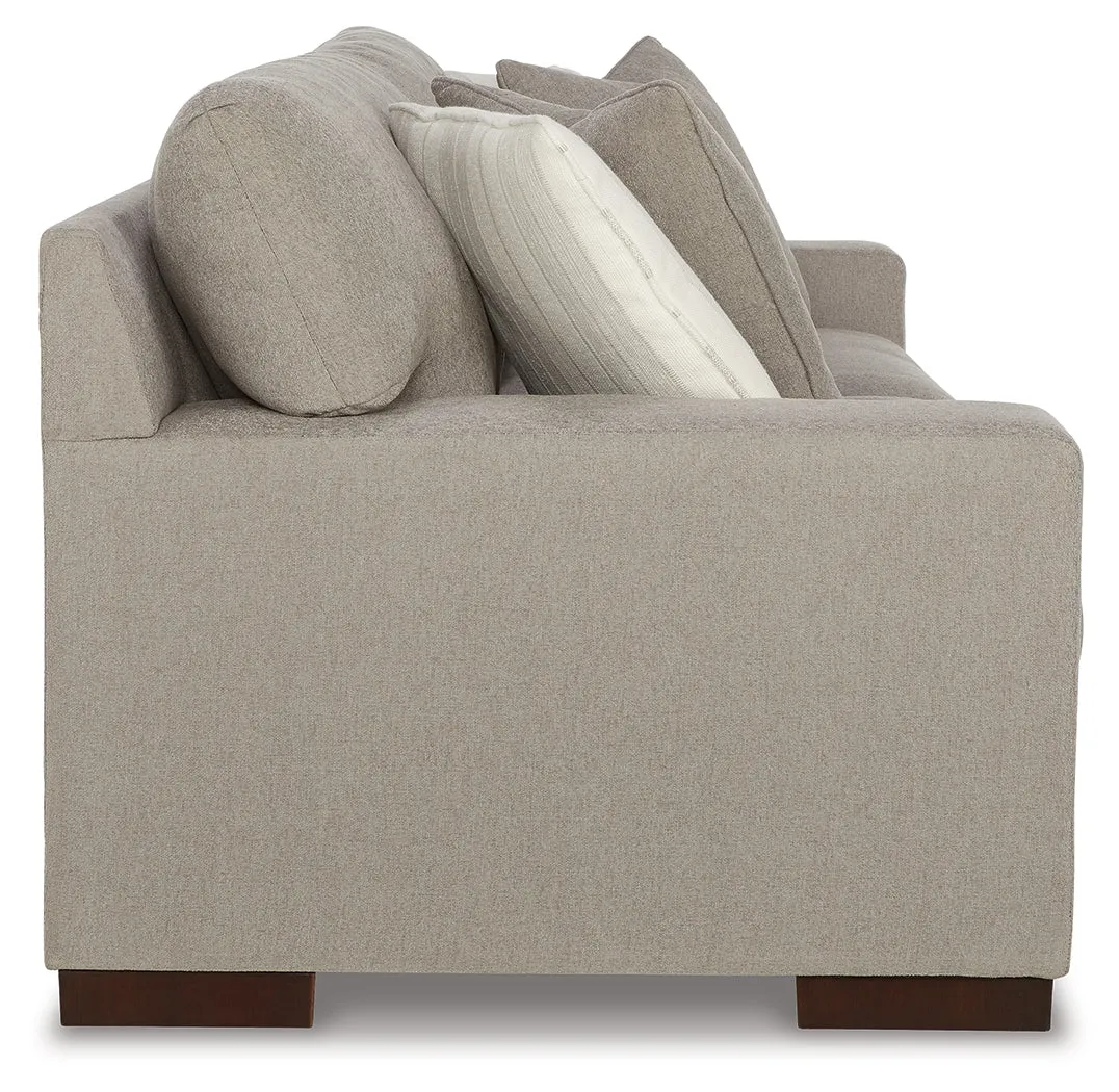 Maggie Sofa and Loveseat in Flax
