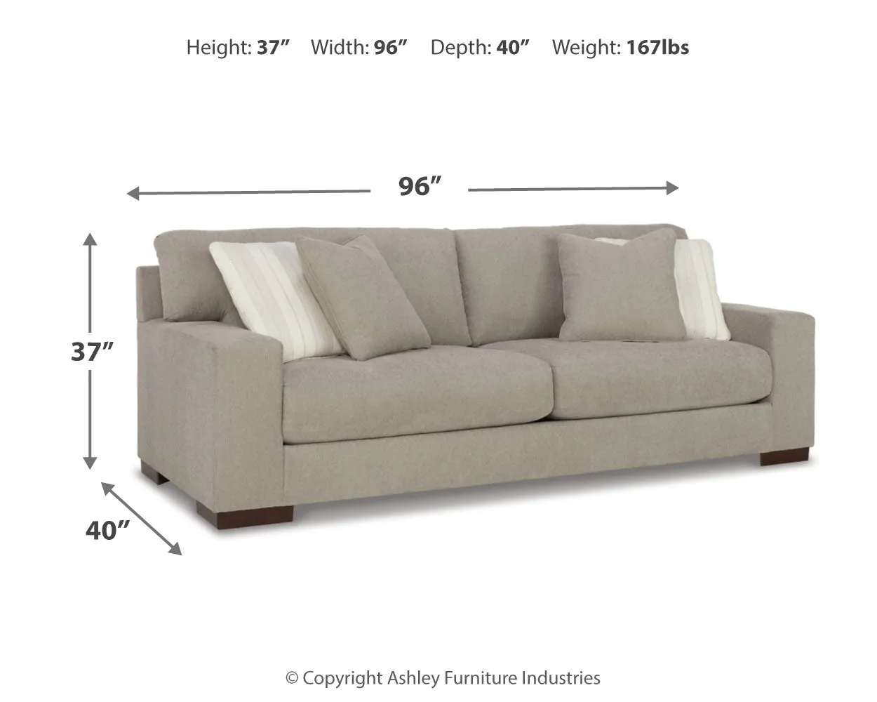 Maggie Sofa and Loveseat in Flax