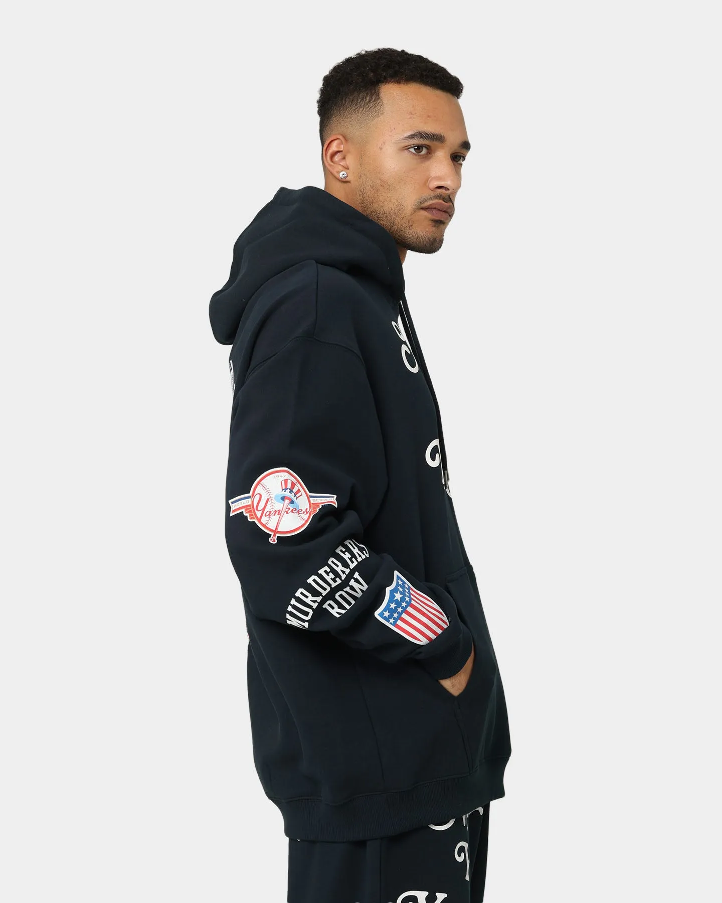 Majestic Athletic New York Yankees Puff Print Patch Hoodie True Navy