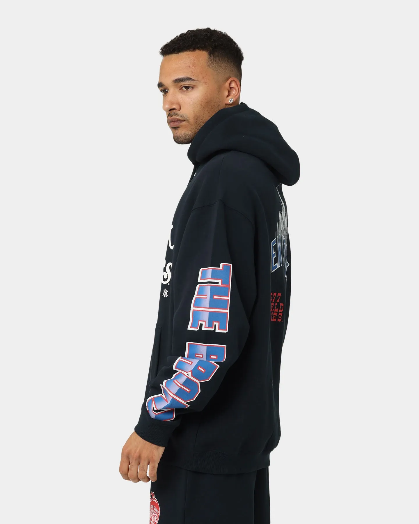 Majestic Athletic New York Yankees Puff Print Patch Hoodie True Navy