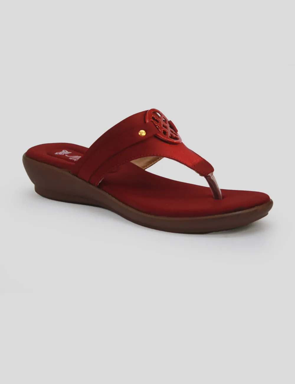 Maroon Wedges Collection Slippers