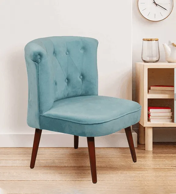 Milano Slipper Chair Cushioned for Living Room | Lounge Wing Armchair
